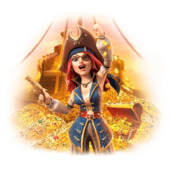 赏金女王角色与冒险场景画面